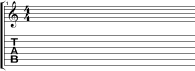 tablature et portée musical