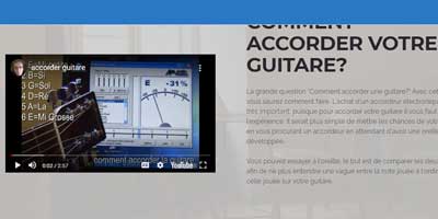 accorder votre guitare