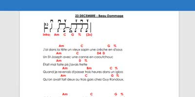 partitions francais